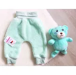 Amálka Dětské chlupaté kalhoty - zelené Velikost: 74