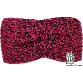 Čelenka Dráče Pletená čelenka Twist - růžovo-černá (UNI) Velikost: uni