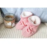 Amálka Kojenecké zateplené bačkůrky - pudrové Velikost: 56-68