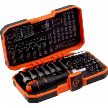 Bit Bahco Sada 1/4 plochých/Phillips/Pozidriv/TORX/hex bitů a držáku ráčnového šroubováku - 36 ks
