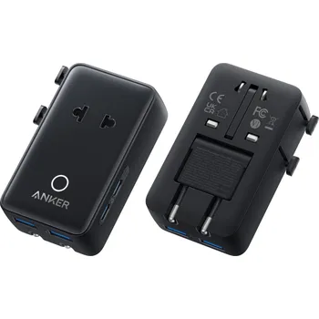 Mobilní telefon Anker Nano 20W 2xUSB-C, 2xUSB, s adaptéry pro zásuvky UK/US/AU/EU černá A9215H11