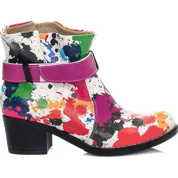 Dámské kozačky Kozačky Streetfly Weiß/ Bunt 6495966 40