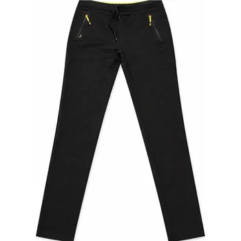 Dámské legíny xcena Tepláky dámské s kapsami černé Velikost: XL