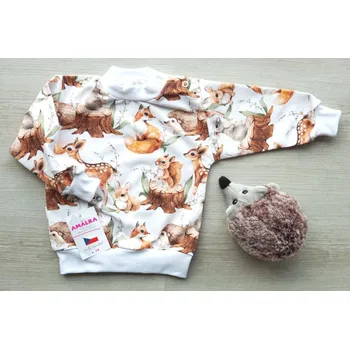 Amálka Mikina lesní zvířátka Velikost: 68