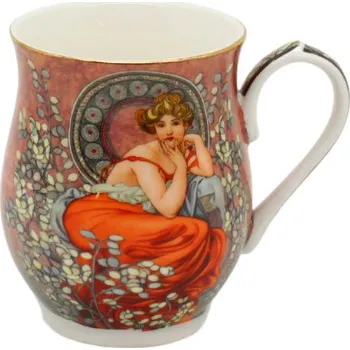 HOME ELEMENTS Porcelánový hrnek 350 ml, Mucha,tmavý