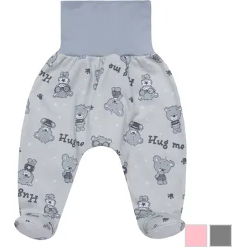 Dupačky Esito Kojenecké polodupačky teddy bears – šedá/růžová Barva: šedá, Velikost: 68