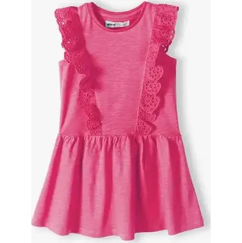 Dívčí oblečení Minoti Dívčí volánkové šaty Barva: Růžová, Velikost: 80-86