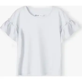 Dívčí oblečení Minoti Dívčí tričko s volánky Barva: Bílá, Velikost: 92-98