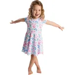 Betty mode Dívčí šaty s motýlky - pastelové barvy Velikost: 104