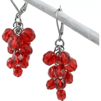 Náušnice Náušnice Červený rybíz var. cos