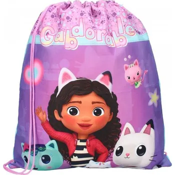 Sportovní vak Vadobag Sportovní vak Gábinin kouzelný domek Barva: Fialová