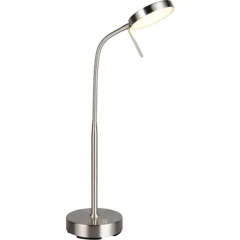 Lampička Trio Leuchten R54561107 MORENO - Stmívatelná přenosná čtecí lampička s možností změny barvy světla, LED 3W, 300lm, 2700+4000+6000K, 45cm (Moderní stolní čtecí přenosná lampa, stmívatelná se změnou barvy světla v matném niklu)