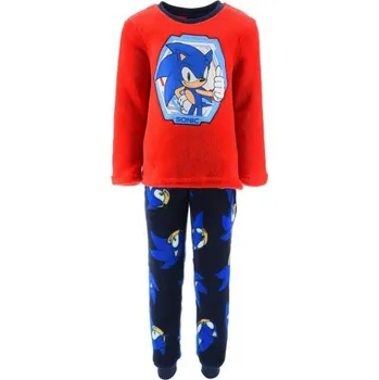 Chlapecké pyžamo Sun City Teplé pyžamo sonic Barva: Červená, Velikost: 8