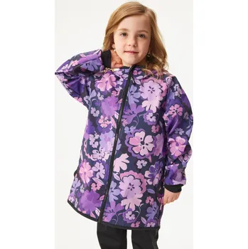 Unuo Dětská zateplená softshellová bunda - květiny Velikost: 86-92