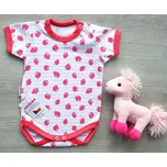 Amálka Body s jahůdkami - krátký rukáv pro miminko Velikost: 80