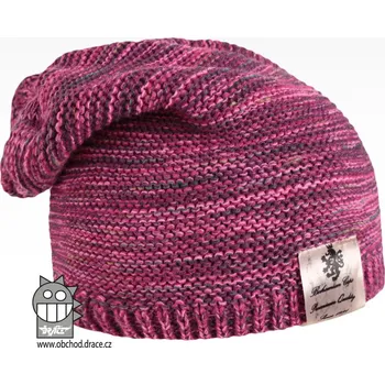 Čepice Dráče Pletená čepice spadlý střih s fleecem - Colors 08 Velikost: 48-50