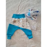 Ig Dětské tepláčky s medvídky v letadle - Modré Barva: Modrá, Velikost: 86, Vzor: Nahoře