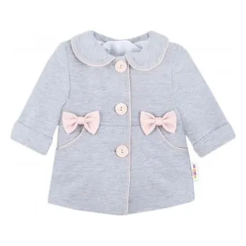 Baby Nellys Bavlněný kabátek s mašlí Velikost: 92