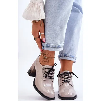 Dámské polobotky S.Barski Módní vysoké podpatky Darren Barva: Stříbrná, Velikost: 37