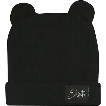 Kojenecká čepice Esito Zimní žebrovaná čepička Barva: malinová, Velikost: 34