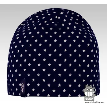 Čepice Dráče Dětská bavlněná čepice s hvězdami - Modrá Velikost: 52-54