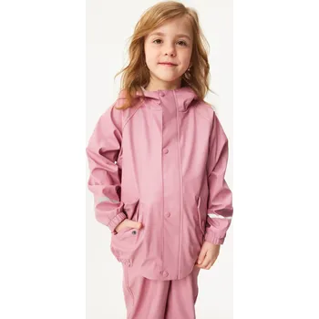 Dívčí bunda Unuo Dětská nepromokavá bunda - starorůžová Velikost: 80-86