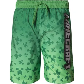 Chlapecké plavky oficiální licence Plavky minecraft Barva: Zelená, Velikost: 8