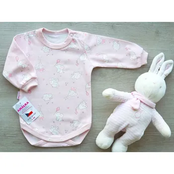 Amálka Dívčí body sloníci Barva: Růžová, Velikost: 80