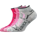 Woxx Dívčí krátké ponožky Rexík - magenta, růžová, šedá Barva: šedá, Velikost: 30-34
