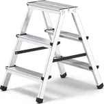 Hliníkové štafle 2x3 oboustranné DD3, DRABEST HOME (nosnost 125kg)