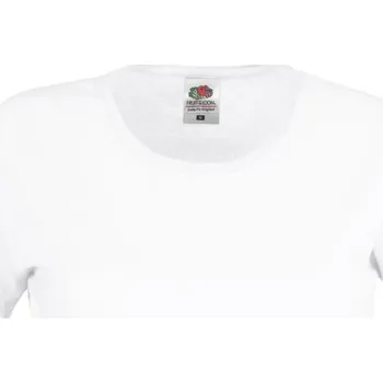 Dámské tričko FRUIT OF THE LOOM LADY-FIT ORIGINAL T / Dámské tričko s krátkým rukávem - bílá XS