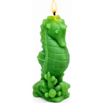 Svíčka Vonná svíčka mořského koníka | 45 g | Svíčkománie3D | Barva: Zelená