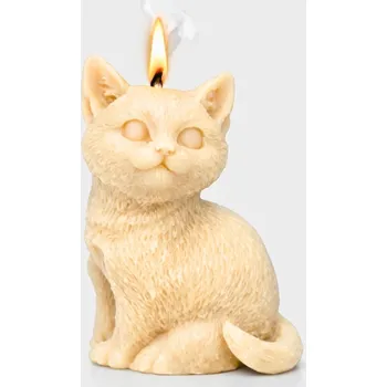 Svíčka Vonná svíčka Koťátko | 45 g | Svíčkománie3D | Barva: Bílá