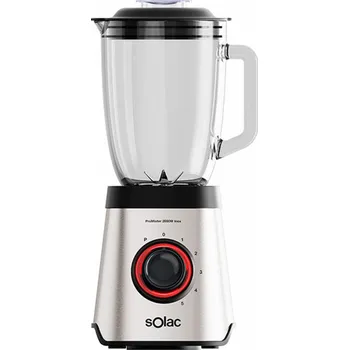 Mixér Solac, BV5733, stolní, skleněný džbán 1,75 L, 5 rychlostí, pulsní funkce, drtič ledu, čepele z nerezové oceli, 2000 W