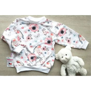 Dívčí mikina Amálka Mikinka ptáčci Velikost: 74