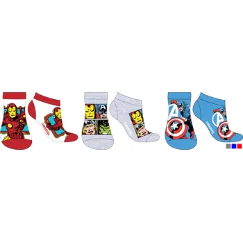 Kiddee Ponožky avengers Barva: Červená, Velikost: 35-38