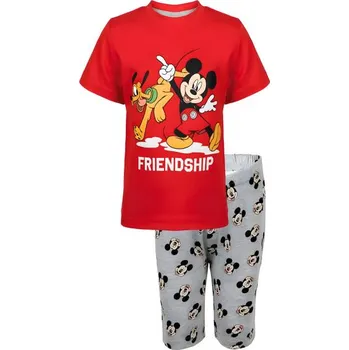 Chlapecké pyžamo Erve Krátké pyžamo mickey Barva: Červená, Velikost: 92