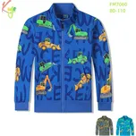 Kugo Mikina s autíčky - 100% bavlna, tmavě modrá Barva: Modrá, Velikost: 92