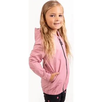 Dívčí bunda Unuo Dětská bunda do deště - starorůžová Velikost: 86-92