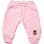 Baby Nellys Dívčí pletené kalhoty – jemný úplet, 3 barvy Barva: béžová, Velikost: 68-74