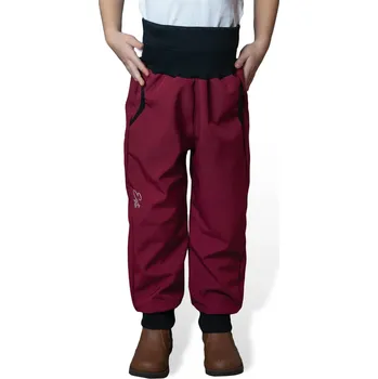 Dívčí kalhoty Esito Rostoucí softshell kalhoty zateplené - Fuchsie Velikost: 104