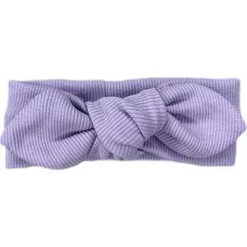 Čelenka Mimilove Bavlněná čelenka s mašlí Barva: levandule, Velikost: 2-5