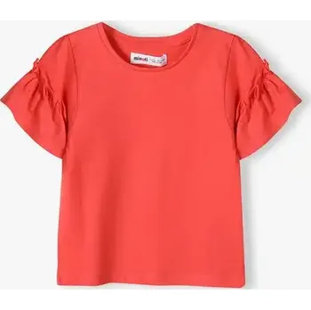Dívčí oblečení Minoti Dívčí tričko s volánky Barva: Červená, Velikost: 80-86
