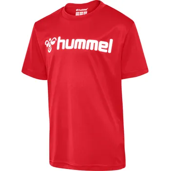 Florbal HUMMEL LOGO JERSEY S/S KIDS Barva: Červená, Velikost: 128