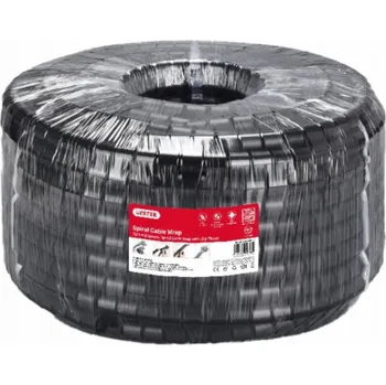 Organizace kabelů Unitek Spirálový organizér kabelů , 10 metrů, průměr 22 mm, černý