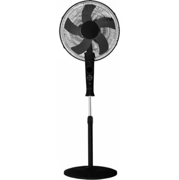 Domácí ventilátor Volteno Stojací ventilátor 40 cm LCD časovač 3 režimy dálkové ovládání černý VO2428
