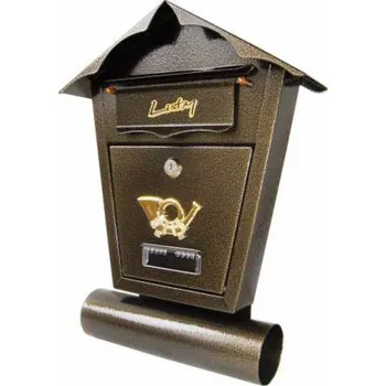 Poštovní schránka NoName Starožitná zlatá poštovní schránka s tubusem SD1T