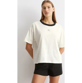 Dámské pyžamo Bavlněné pyžamo Marc O'Polo 10225206 bílá 00X, vel. L