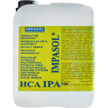 Ředidlo Impasol HCA IPA - Absolutně bezpečná nehořlavá náhrada za alkohol a líh 5 l