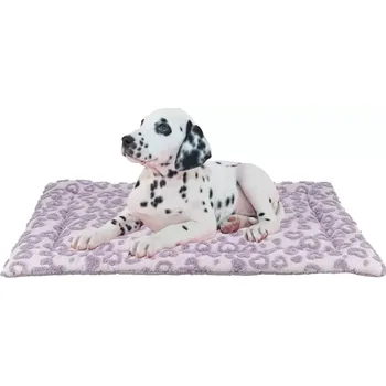 Pelíšek pro psa TRIXIE Podložka na ležení HEARTS, 90 x 70 cm, lila - LIMITOVANÁ NABÍDKA